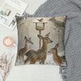 thumbnail image 2 of Qinduosi Decorative Throw Pillow Cover Christmas Animal Snowman Rabbit Xmas Cushion Case Square Pillowslip, Gift for Sofa, Patio, bedroom Decor White, 2 of 5