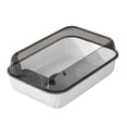 thumbnail image 1 of Cat Anti Semi Enclosed Detachable Kitty Litter Pan White, 1 of 8
