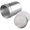thumbnail image 2 of Powder Sugar Shaker with Lid Stainless Steel Fine Mesh Shaker Cinnamon Icing Sugar Powder Cocoa Flour Chocolate Coffee Sifter Sprinkler Dredgers for Coffee Cappuccino Latte, 2 of 2