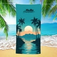 thumbnail image 3 of LYEAA Oversized Beach Towels Microfiber 80x160cm Sandproof Beach Towel Beach Blanket Hawaiian Bath Towel Lightweight Seaside Sitting Blanket for Travel Vacation Swimming Pool, 3 of 6