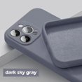 thumbnail image 1 of New Luxury Original Liquid Silicone Phone Case For iphone 16 15 14 13 12 11 Pro Max Plus Lens Protection Shockproof Back Cover Gray For iPhone 13 ProMax, 1 of 6