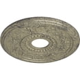 thumbnail image 3 of Ekena Millwork 16 1/8"OD x 3 1/2"ID x 7/8"P Genevieve Ceiling Medallion (Fits Canopies up to 3 1/2"), Hand-Painted Castle Stone Crackle, 3 of 6
