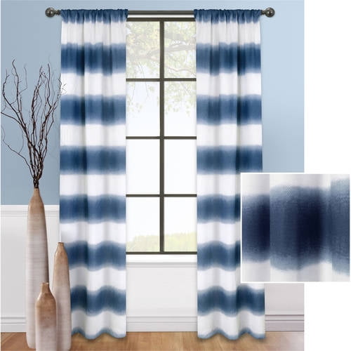 Mainstays Fading Stripe Curtain, Set of 2