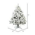 thumbnail image 4 of Vickerman 4.5' Flocked Alaskan Pine Artificial Christmas Tree, Clear Dura-Lit lights, 4 of 5