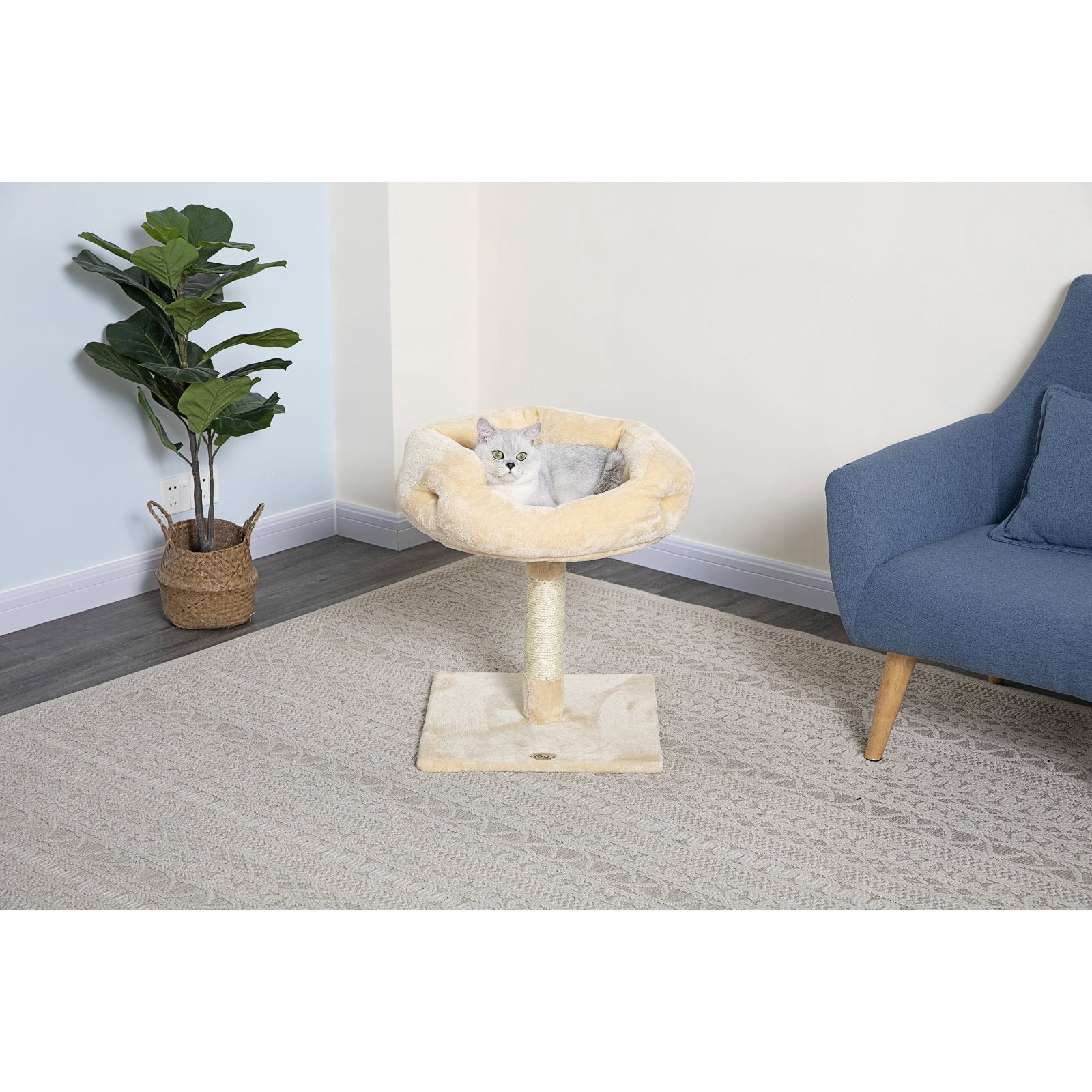 Go Pet Club 24 in. Cat Tree Condo Scratcher Post Pet Bed Furniture