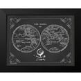 thumbnail image 2 of Babbit, Gwendolyn 14x12 Black Modern Framed Museum Art Print Titled - Zone World Map III, 2 of 5