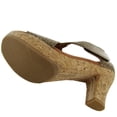 thumbnail image 2 of Gentle Souls Womens Sun Dae Peep-Toe Pump Shoe, Antique Gold, US 10, 2 of 4
