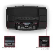 ION 22-Watt-RMS Tailgater TD Portable Bluetooth Rechargeable Speaker, TWS, Lights, FM/USB/Aux, Rugged Design, IPX5, up to 10 Hours Play Time TAILGATERTDXUS