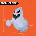 thumbnail image 4 of FT Halloween Inflatable Scary Ghost Outdoor Decoration Inflatable Window Breaker Decoration with Rotating Purple LEDs Blow Up Ghost Halloween Window Decor for Party Garden Yard Deco, 4 of 8