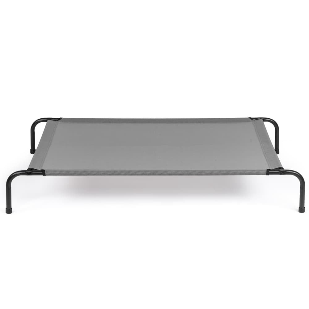 Hassch Elevated Dog Bed with Metal Frame for Small/Medium Dogs, 50 x 31 x 8 inch, Light Gray