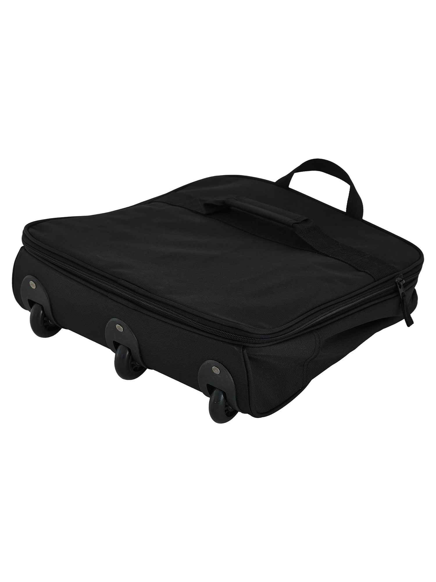 Wrangler 36-inch Jumbo Collapsible 3-Wheel Rolling Locker Duffel, Black