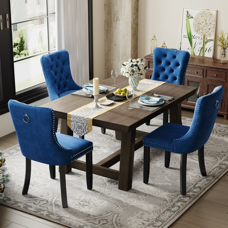 PORKISS Dining Chairs Set of 2, Upholstered High-End Tufted Dining