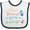 White and Navy, variant on Inktastic Neurologist Future Boys or Girls Baby Bib