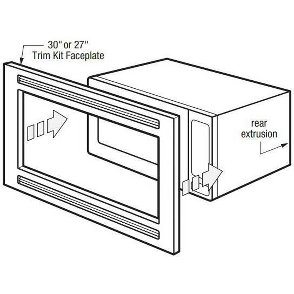 Frigidaire MWTK27KW 27 Gallery Series Microwave BuiltIn Trim Kit in