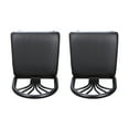 thumbnail image 5 of Linon Tomshire 31" Metal Bar Stools, Black Finish with Black Faux Leather, Set of 2, 5 of 14