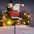 thumbnail image 5 of DAMAI Solar Garden Light in The Shape of Santa Claus, IP65 Christmas Solar Kettle Lights with LED Light, Vintage Waterproof Outdoor Lantern Xmas Yard Decor Lamp for Pathway Patio, 5 of 9
