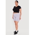 thumbnail image 2 of Women's Plus Size Trendy High Waisted Biker Shorts, 2 of 4