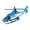 Blue, variant on Military Helicopter Model Toy, Inertia Flyer with Lights and Sounds, Detailed Simulation Aircraft, Durable Push and Go Toy for Imaginative Play