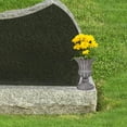 thumbnail image 4 of HEANUJJ Jarrón De Cementerio De Hierro Marrón Oscuro Para Flores Memorial Con Base Estable Y Resistente, 4 of 6