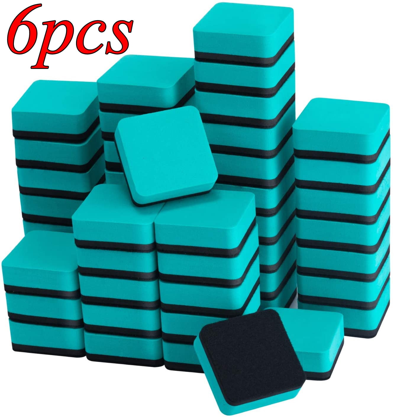 OBOSOE Erasers for White Board, Dry Erase Erasers, 6 Pack