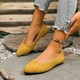 thumbnail image 4 of Wowcloth Women's Fashion Casual Pointed-Toe Flats - Wrinkle Detail Round Cut Slip-On with Suede Upper & Low Heel for All-Season Office Work Wear, 4 of 8