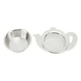 thumbnail image 2 of Stainless Steel Tea Infuser Filter Strainer, Fine Mesh Bowl with Insulating Base for Brewing Leaves Tea Strainer Tea Filter Tea Infuser Leaf Strainer, 2 of 7