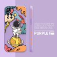 thumbnail image 3 of Case For Redmi Note 12 11 11T 11R 11E 10 9 8 7 7S PRO PLUS 4G 5G Simple Liquid silicone Case Cute Cartoon Spaceman Astronaut, 3 of 5