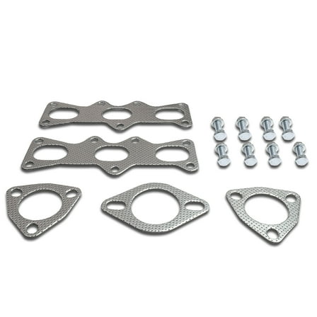 DNA Motoring GKTSET-FP93V6 For 1993 to 1997 Ford Probe Mazda MX -6 2.5L V6 Aluminum Exhaust Manifold Header Gasket Set 94 95 96