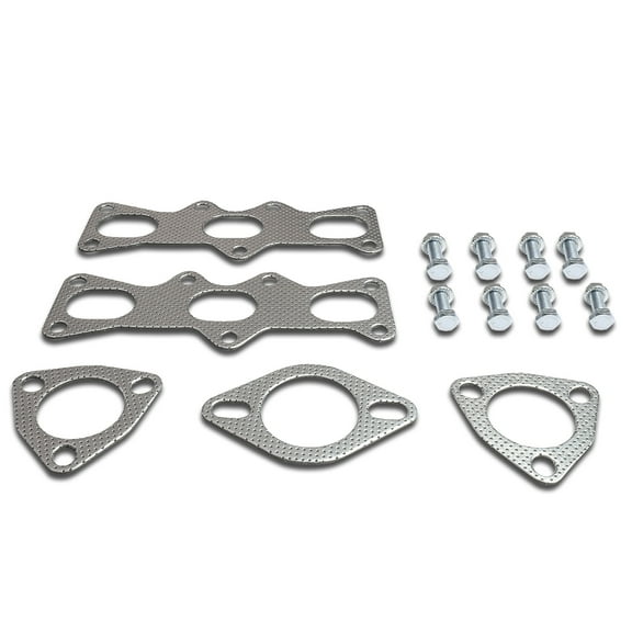 DNA Motoring GKTSET-FP93V6 For 1993 to 1997 Ford Probe Mazda MX -6 2.5L V6 Aluminum Exhaust Manifold Header Gasket Set 94 95 96