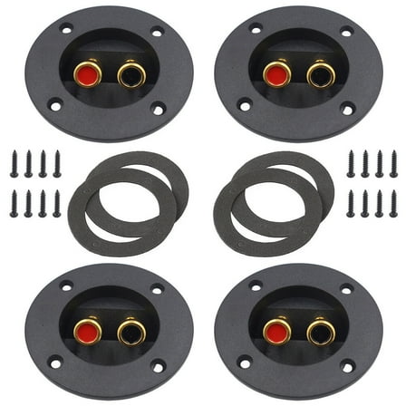 UPOUART 4Pcs Subwoofer Terminal Cup ABS Material For Car Audio