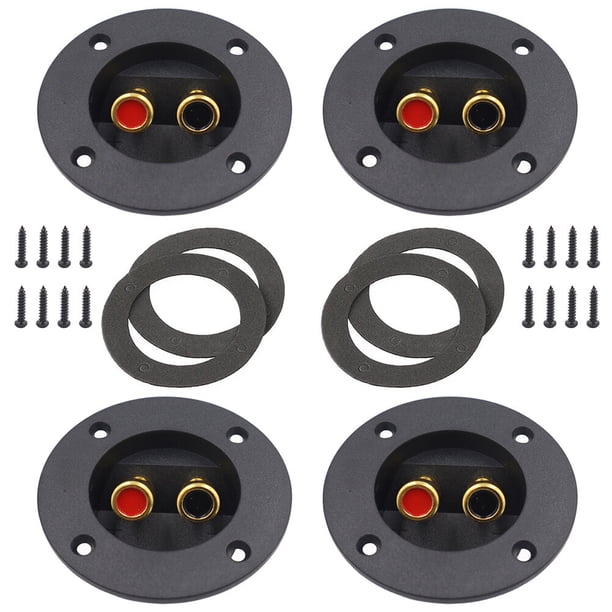 Terminal de altavoces de 4 piezas recinto de altavoces Ronda de 3,1 pulgadas Terminal de subwoofer
