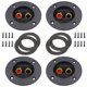 thumbnail image 1 of Terminal de altavoces de 4 piezas recinto de altavoces Ronda de 3,1 pulgadas Terminal de subwoofer, 1 of 5