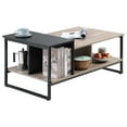 thumbnail image 3 of HOMOOI Coffee Table with Storage Shelves for Living Room, 39.3", Rectangle, 3 of 5