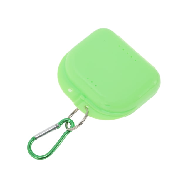 Unique Bargains 1 Pc Braces Box with Buckle Compact Braces Storage Box Green