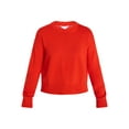 thumbnail image 6 of Time and Tru Women's Pullover Crewneck Sweater with Long Sleeves, Sizes XS-XXXL, 6 of 6