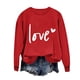 thumbnail image 1 of Penkiiy Día de San Valentín Sudadera para Mujeres Lindo Amor Camisetas Corazón Casual de manga larga Camiseta de San Valentín Ropa Tops S Rojo, 1 of 4