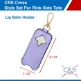 thumbnail image 6 of CRS Cross Rink Side Tote - Accessory Skate Bag for Figure Skating, Ice Skating, Roller Skating, Inline, Ballet, Dance, Cheer, Tennis, and Other Sports. (Purple-Lavender, Style Gift Set), 6 of 6