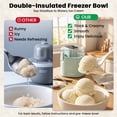 thumbnail image 4 of VAVSEA 1.6 Qt Ice Cream Maker, Easy Make Ice Cream Machine, Make Homemade Ice Cream, Gelato, Sorbet, Frozen Yogurt, Automatic No Salt/Ice Needed, Digital Controls, Healthy Recipe Guide, 4 of 9