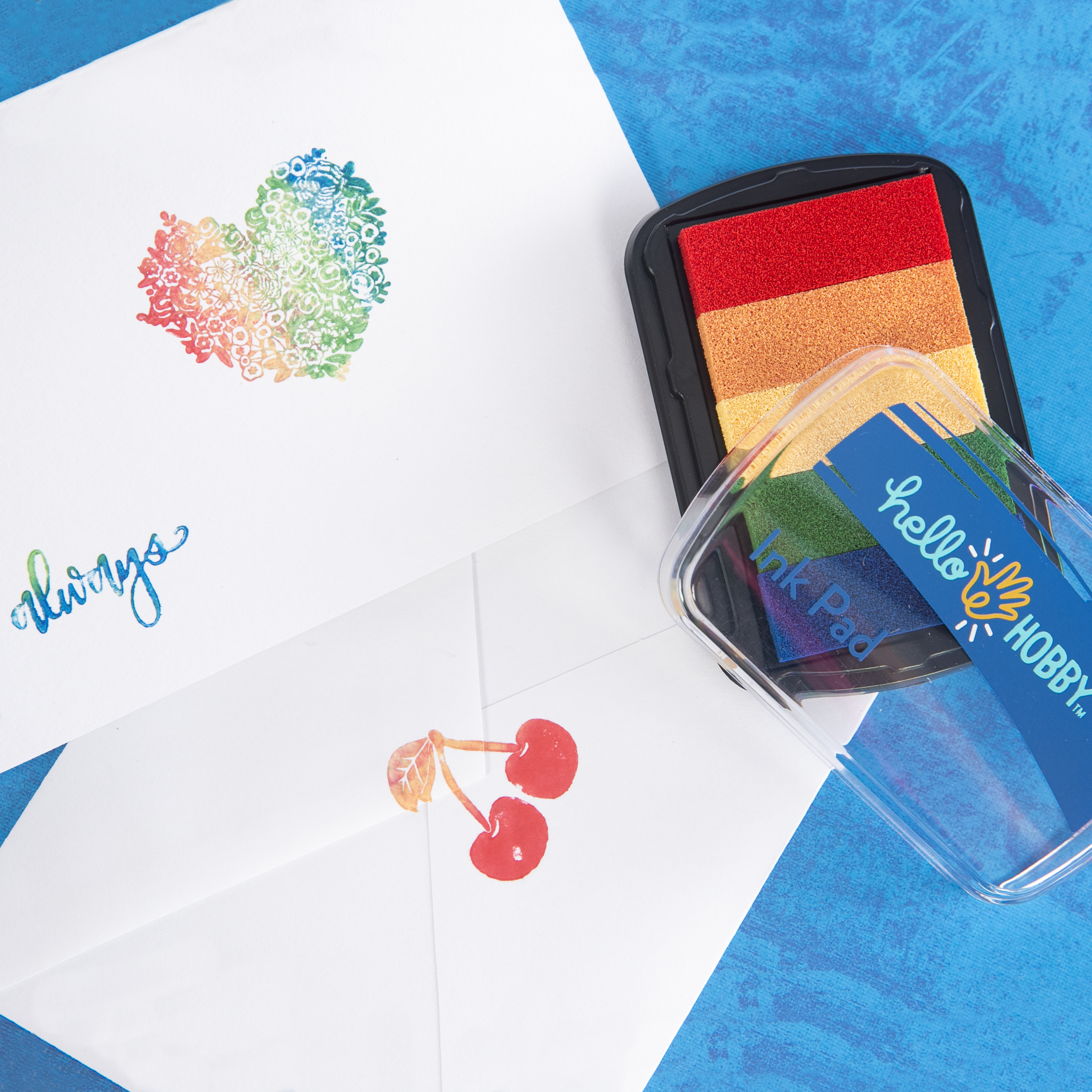 (2 pack) Hello Hobby Ink Pad for Stampling, Bright Ombre