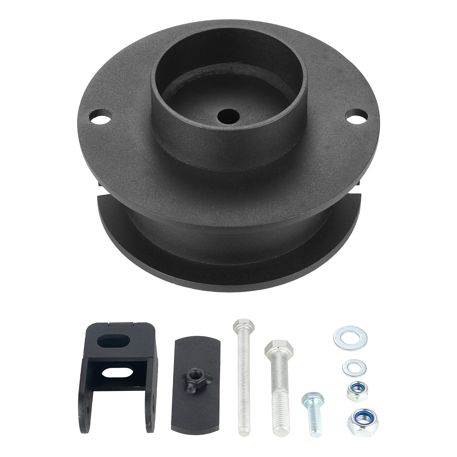 KFFKFF 2.5 Inch Front Leveling Lift Kit for 2014-2023 Dodge Ram 2500 4WD and 2013-2023 Ram 3500 4WD, Suspension Upgrade with Coil Spring Spacers and Shock Relocation Brackets, Durable Steel