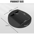 thumbnail image 2 of Furniture Stopper, 4 Pack 3"x3" Wheel Stoppers Bed Stoppers Furniture Caster Cups - Premium Solid Rubber Caster Cups Fits to All Floors & Wheels of Sofas, Beds, Chairs, Prevents Scratches, 2 of 8