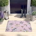 thumbnail image 2 of Pink Unicorn Castle Pattern Flannel Non Slip Door Rugs,Washable Door Mats Indoor,Decorative Door Mats,Dirt-Resistant and Absorbent Doormat for Entrance,Bedroom,Kitchen,Bathroom,23.5x16in(60x40cm), 2 of 5