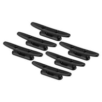 3" Nylon Boat Dock Cleat Kayak Cleat Dock Rope Tie Cleat for Marine Deck, Black 6 Pack