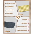thumbnail image 3 of Yellow Gradient Stair Treads for Wooden Steps Indoor Runner Rug Carpet, Farm Plaid Buffalo Checkered Gingham 4 Pieces Peel and Stick Staircase Step Treads Covers Washable Throw Door Mats, 30"x8", 3 of 6