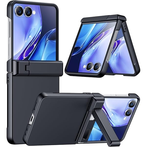 wonima11 for Samsung Galaxy Z Flip 7 Case, Built-in Outer Screen Protector & Hinge Protection, Z Flip7 Slim Fit Hard Full Body Shockproof Phone Cover, Blue