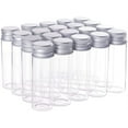 thumbnail image 1 of Paquete de 20 frascos de vidrio de 15 ml/0,5 oz para muestras con tapones de aluminio roscados., 1 of 9
