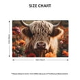 thumbnail image 2 of Placemats Set of 4 / 6, Realistic Flower Cow Placemats for Dining Table Indoor/Outdoors Heat Resistant Washable Placemats 18" x 12", 2 of 8