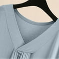 thumbnail image 3 of Naittoop Soft Modal Nightgown for Women 2026 Summer Short Sleeve Sleepwear Comfy Loose V Neck Nightshirt Sleep Dress, 3 of 5