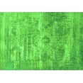 thumbnail image 1 of Ahgly Company Machine Washable Indoor Rectangle Oriental Green Industrial Area Rugs, 8' x 10', 1 of 4