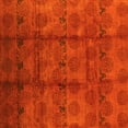 thumbnail image 1 of Ahgly Company Machine Washable Indoor Square Oriental Yellow Industrial Area Rugs, 6' Square, 1 of 4
